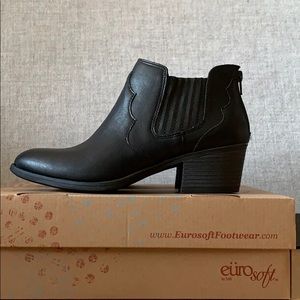 Eurosoft Black Soft Bellis II Bootie Size 9